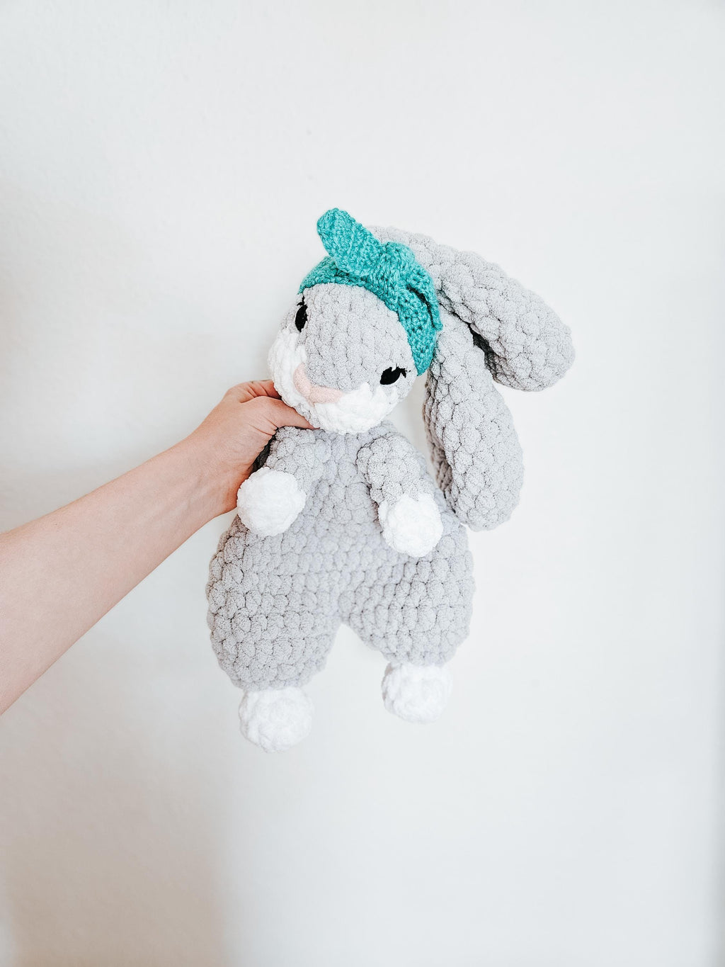 Personalized Bunny Lovey | Handmade Crochet Bunny for Babies & Toddlers