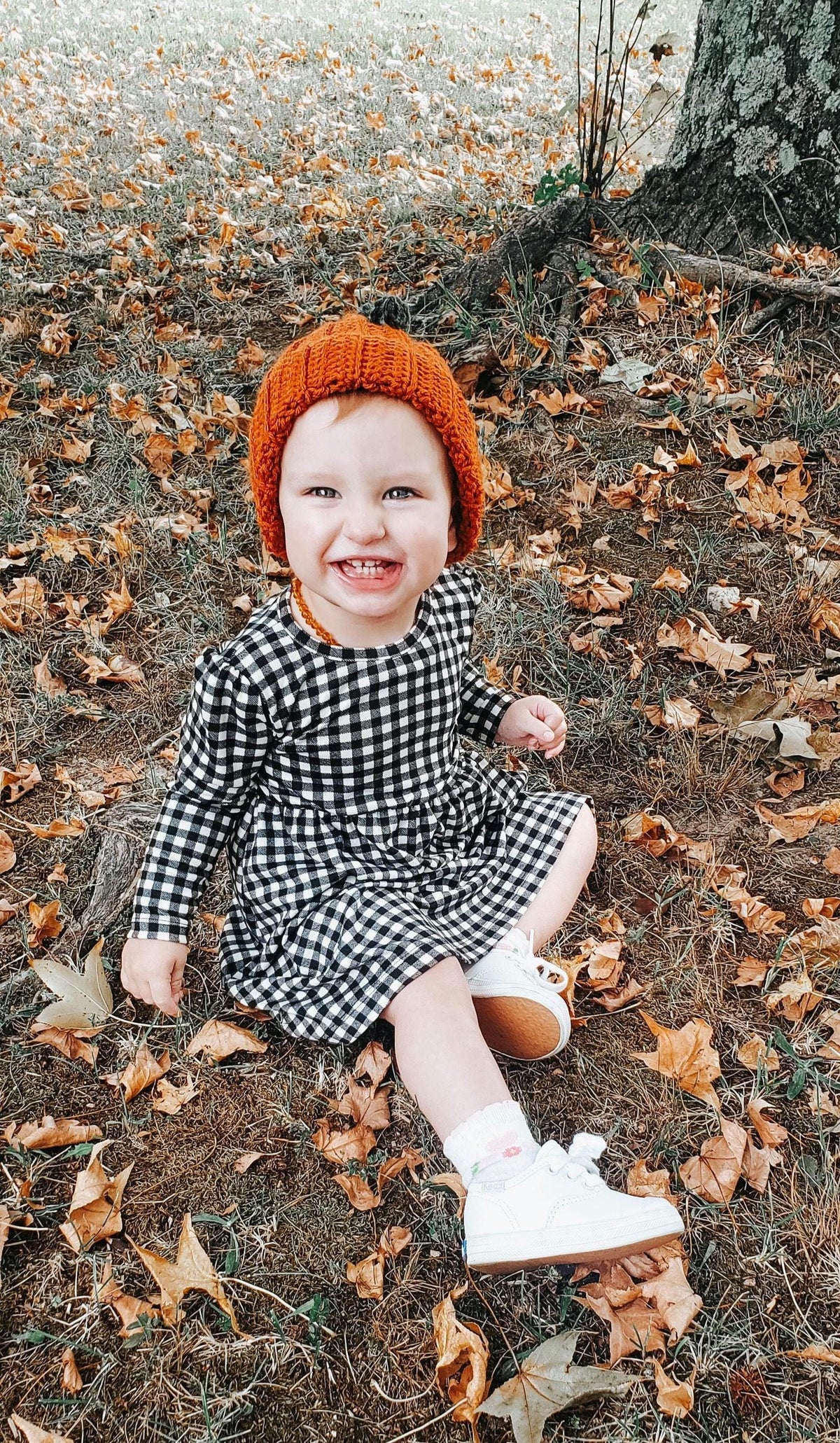 Crochet Pumpkin Hat | Handmade Fall Hat for Babies, Kids & Adults