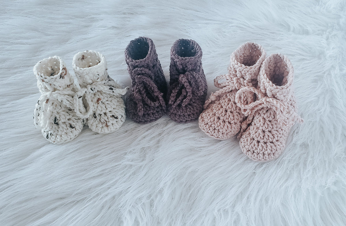 Crochet Baby Booties | Handmade Baby Shoes | Newborn–12 Months