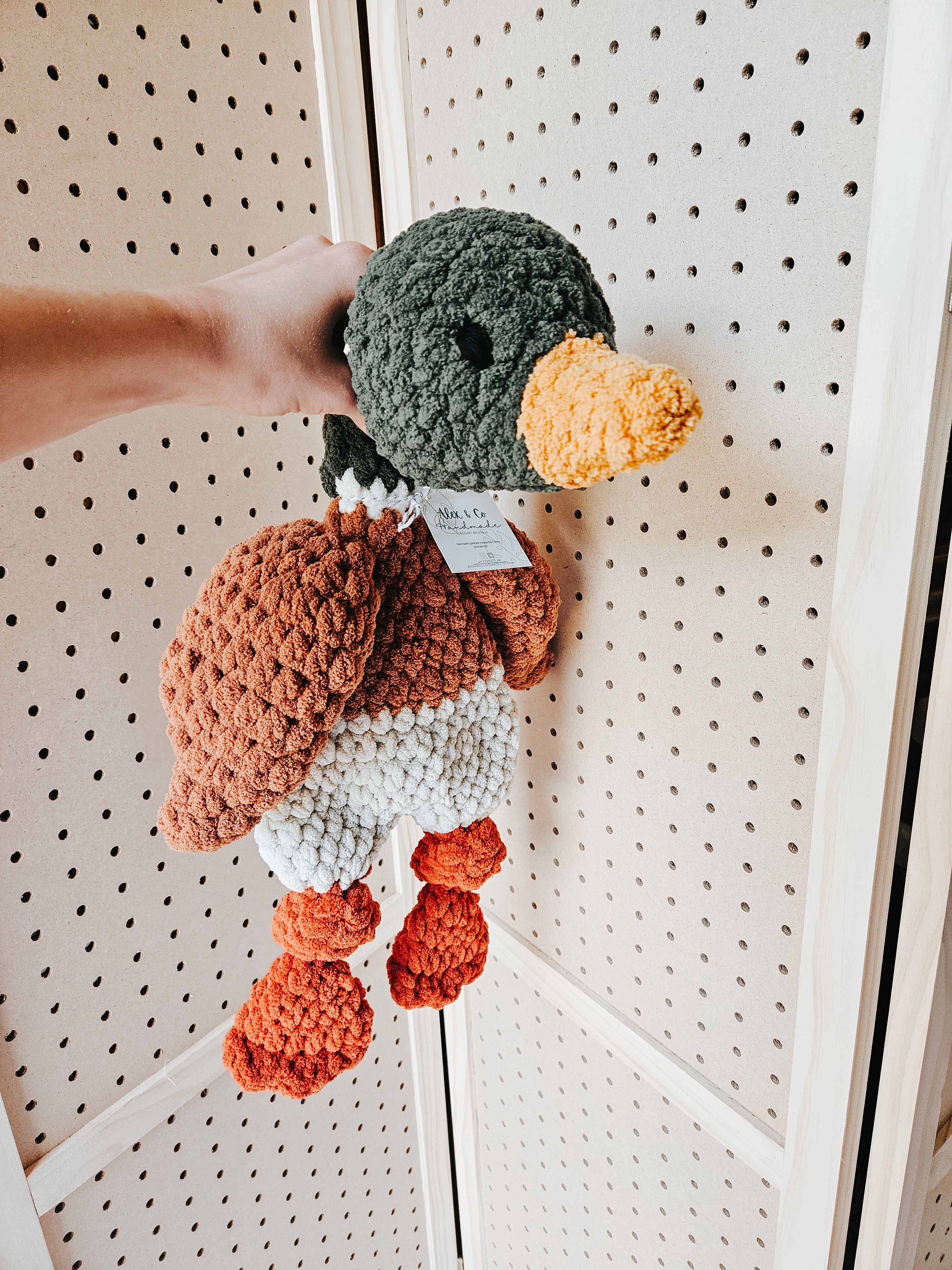 Mallard Duck Snuggler Lovey | Handmade Crochet Duck