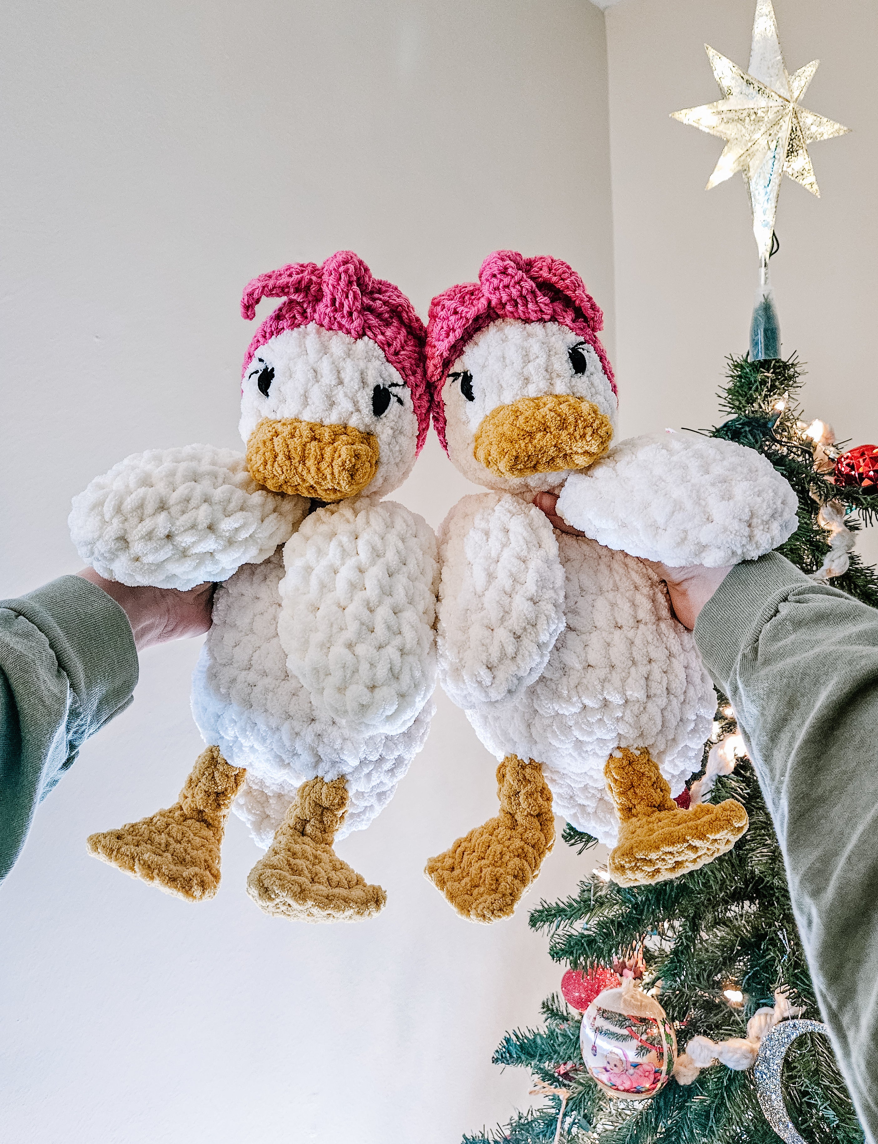 Custom Crochet Duck Lovey | Personalized Handmade Baby Stuffy