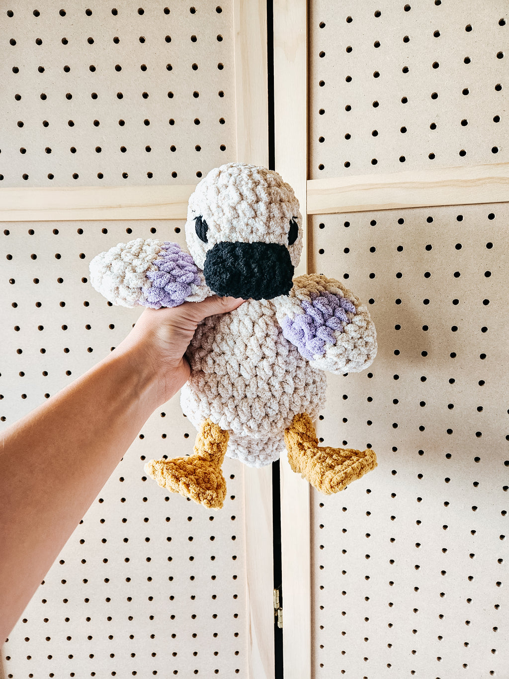 Custom Crochet Duck Lovey | Personalized Handmade Baby Stuffy