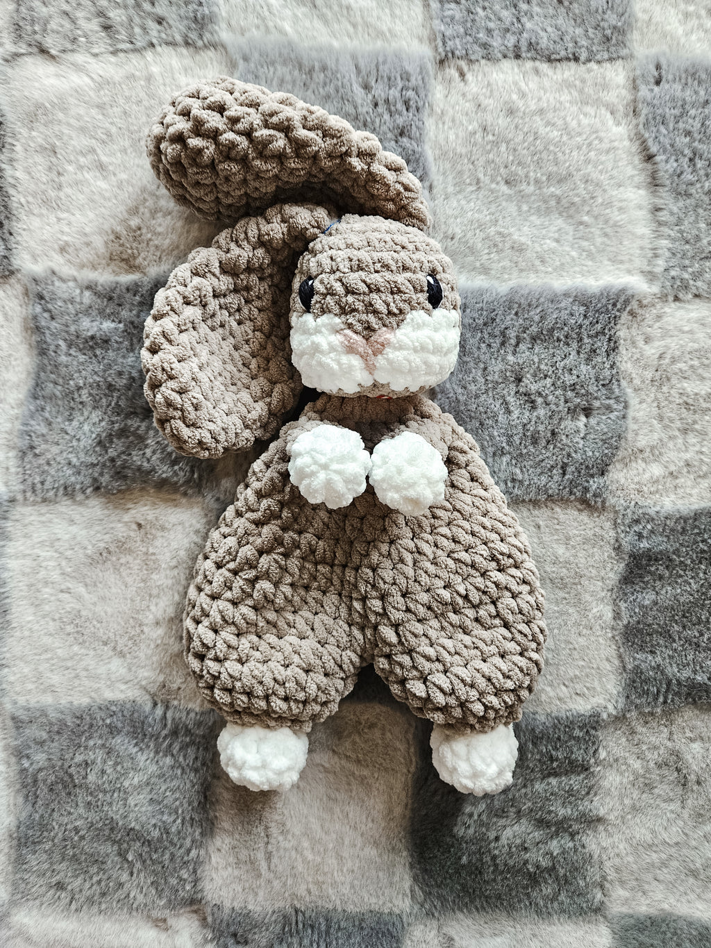 Personalized Bunny Lovey | Handmade Crochet Bunny for Babies & Toddlers