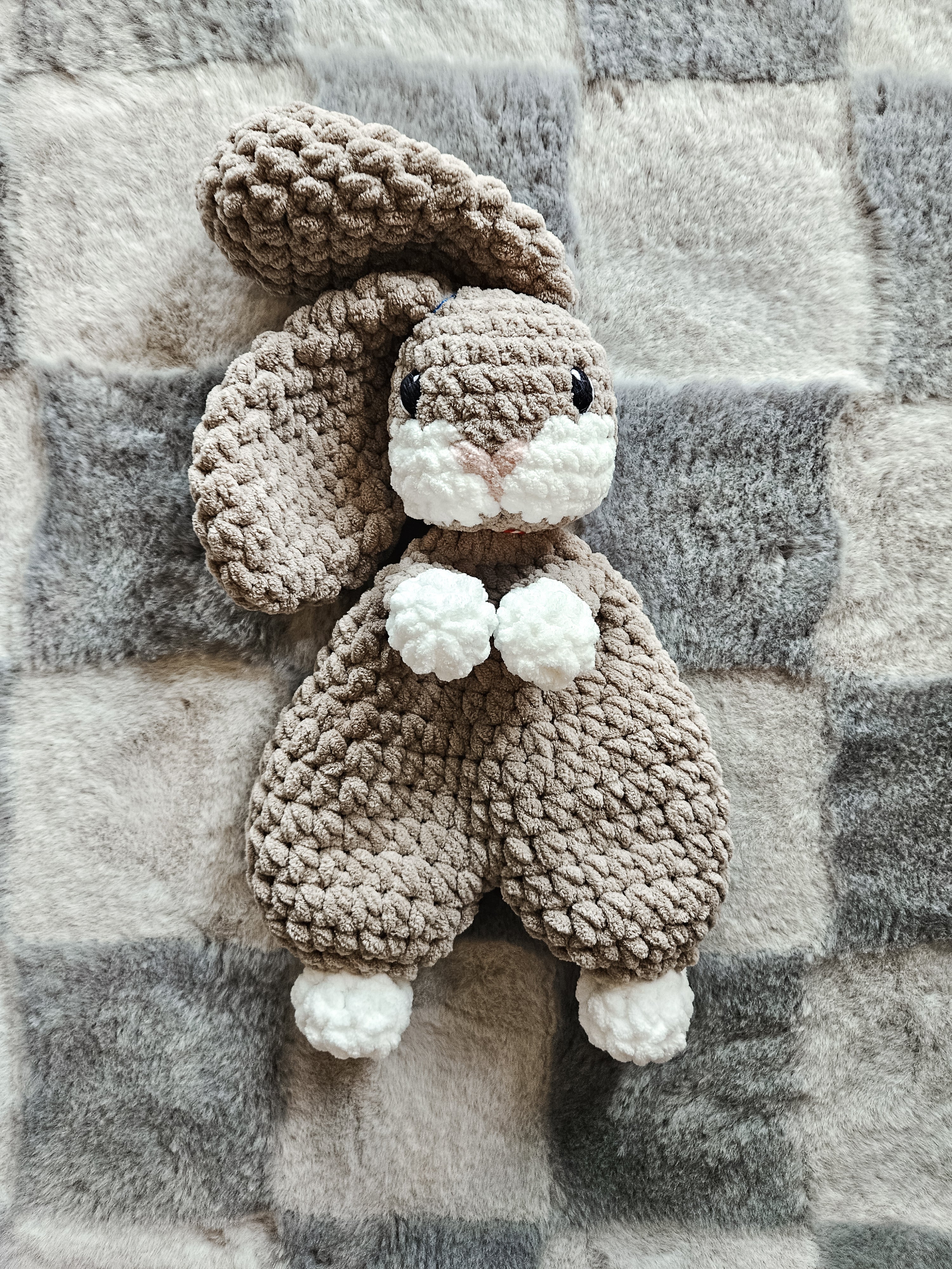 Personalized Bunny Lovey | Handmade Crochet Bunny for Babies & Toddlers