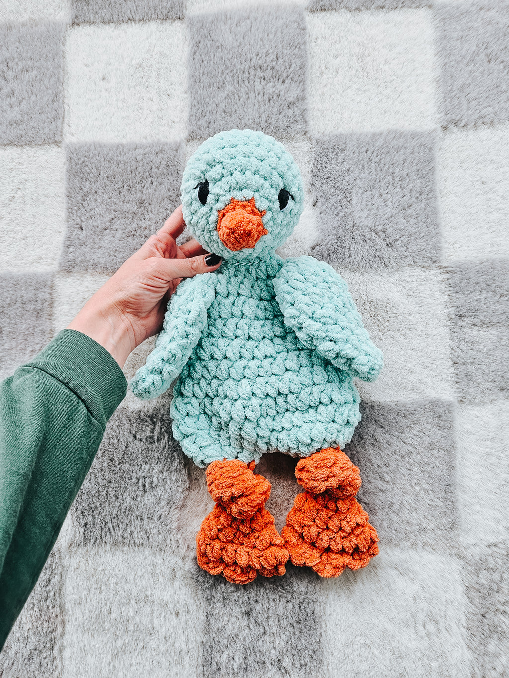 Personalized Chicken Lovey | Handmade Crochet Farm Animal Snuggler for Babies & Toddlers