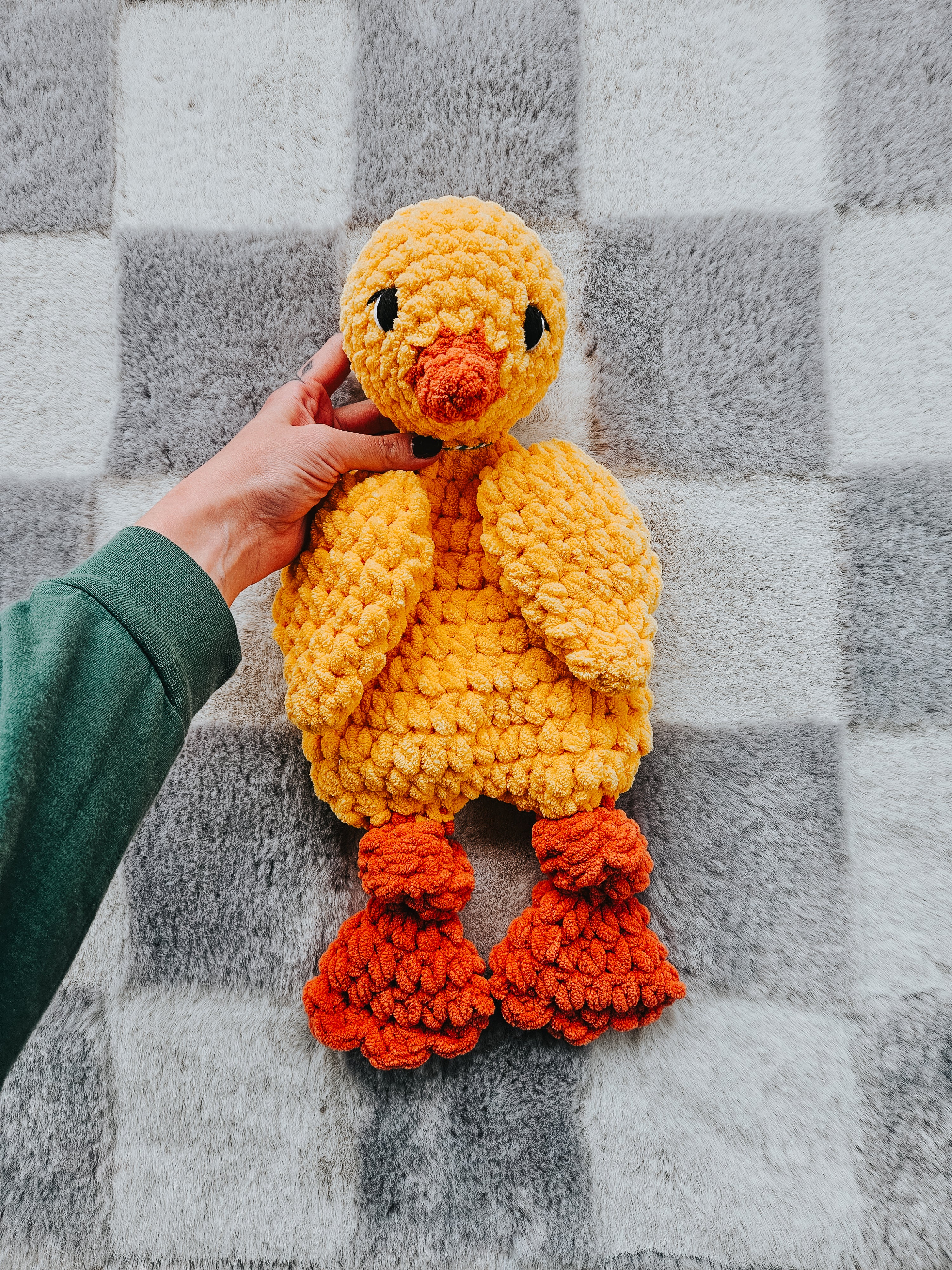 Personalized Chicken Lovey | Handmade Crochet Farm Animal Snuggler for Babies & Toddlers