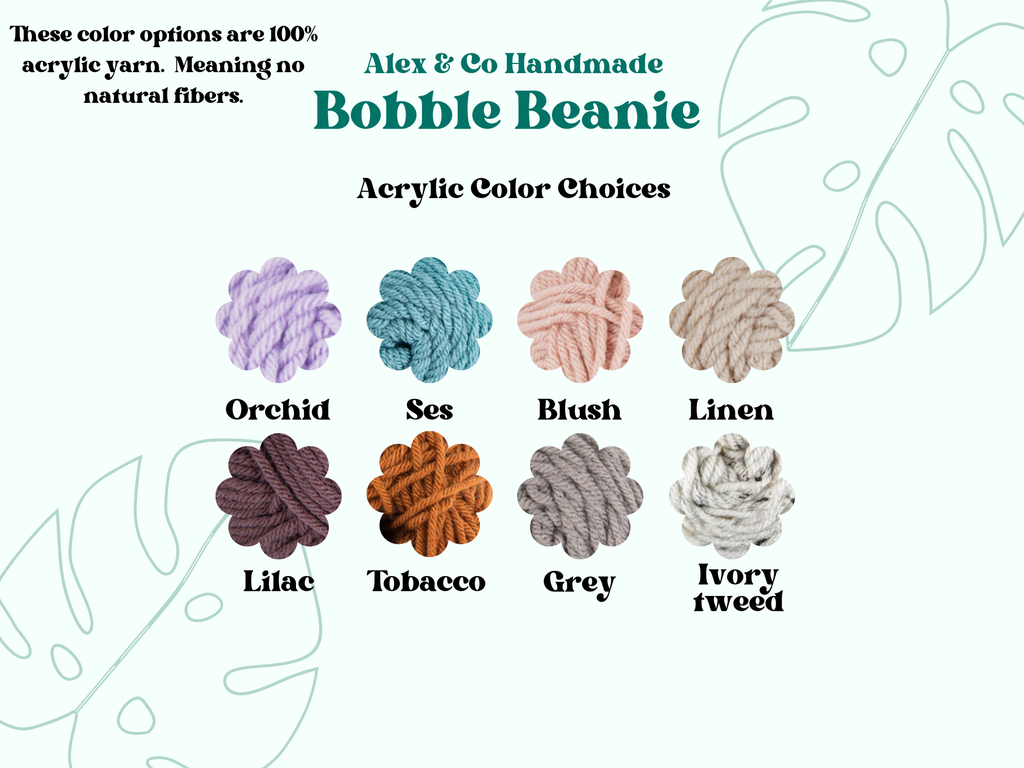Mommy and Me Bobble Beanie Set | Matching Crochet Hats