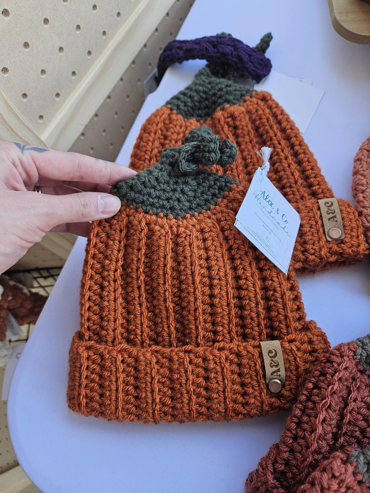 Crochet Pumpkin Hat | Handmade Fall Hat for Babies, Kids & Adults