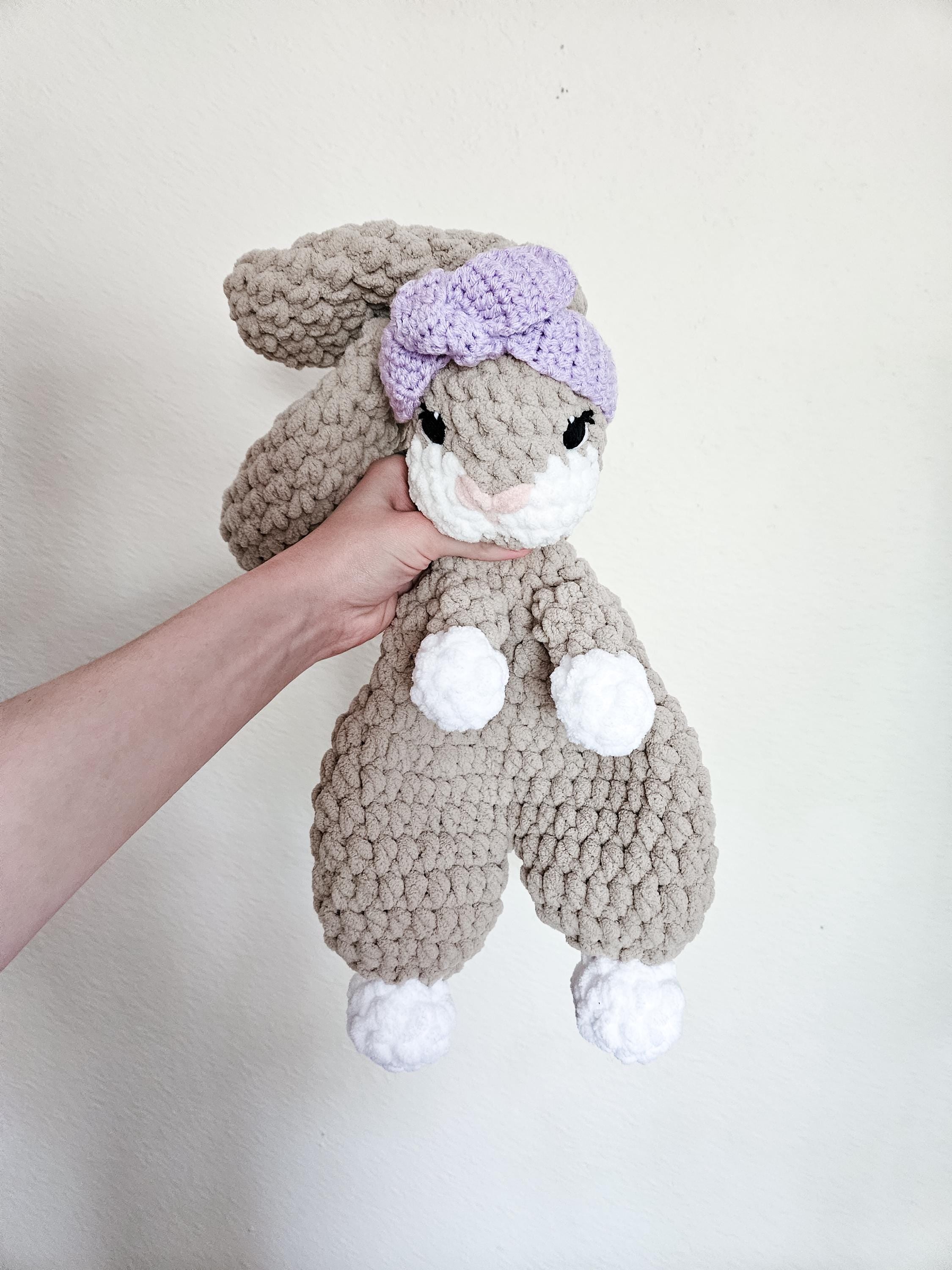 Personalized Bunny Lovey | Handmade Crochet Bunny for Babies & Toddlers