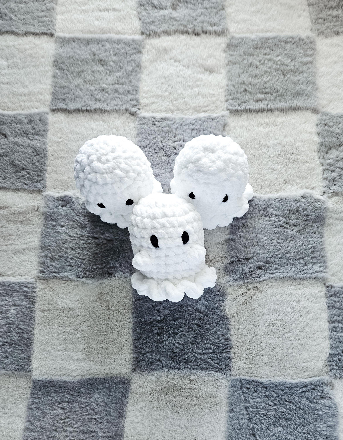 Crochet Ghost Plushie | Handmade Halloween Ghost Decor