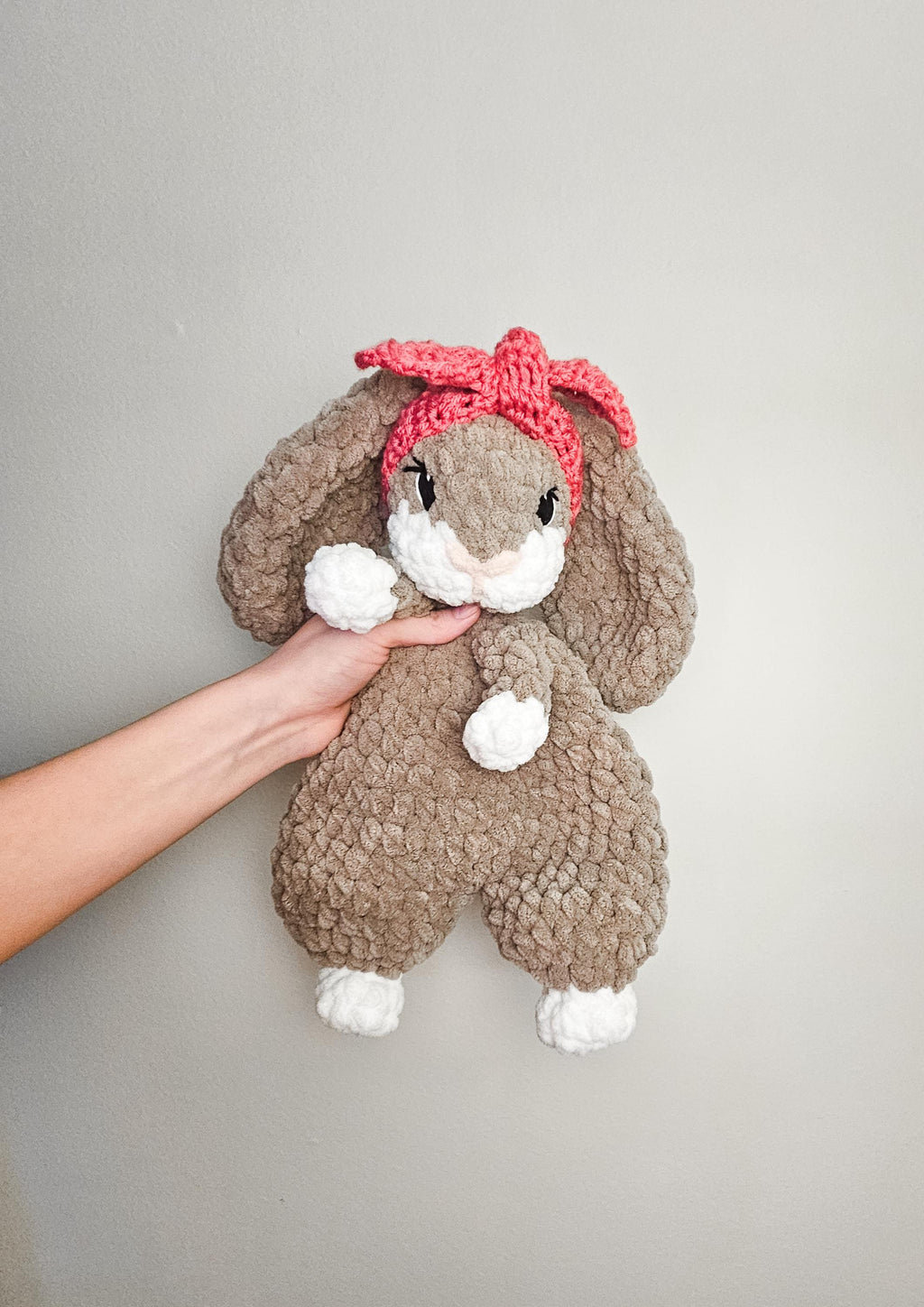 Personalized Bunny Lovey | Handmade Crochet Bunny for Babies & Toddlers