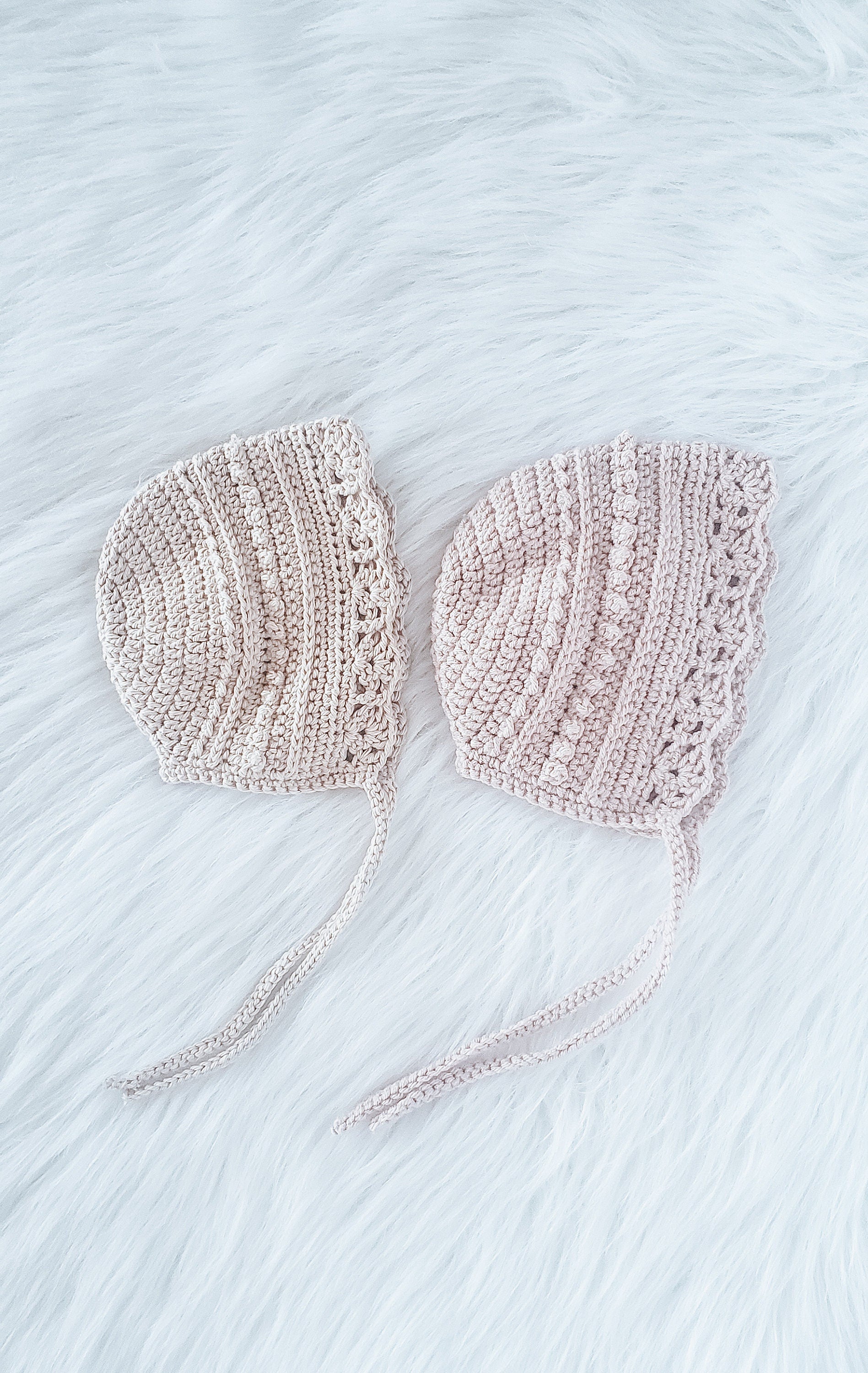 Crochet Baby Bonnet | Vintage-Inspired Handmade Bonnet | 0–12 Months
