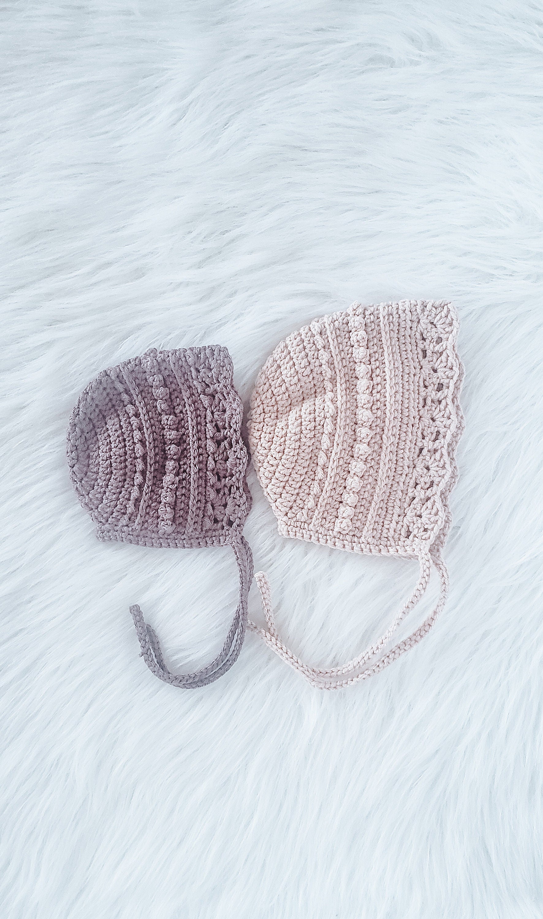 Crochet Baby Bonnet | Vintage-Inspired Handmade Bonnet | 0–12 Months