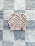 Crochet Messy Bun Hat | Handmade Ponytail Beanie | Ready to Ship
