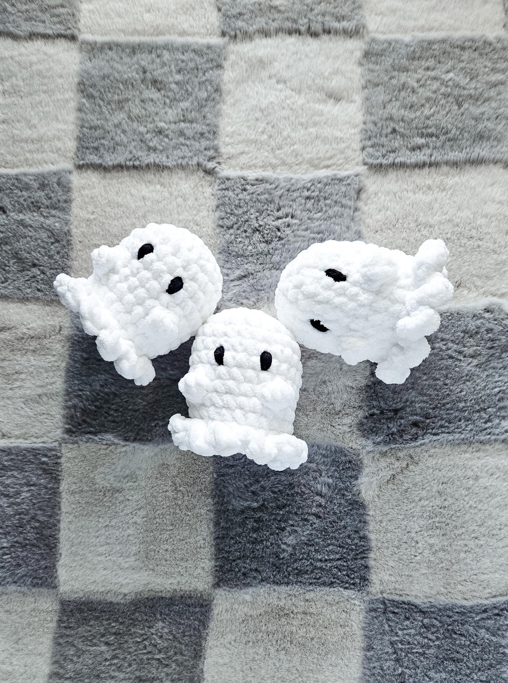 Crochet Ghost Plushie | Handmade Halloween Ghost Decor
