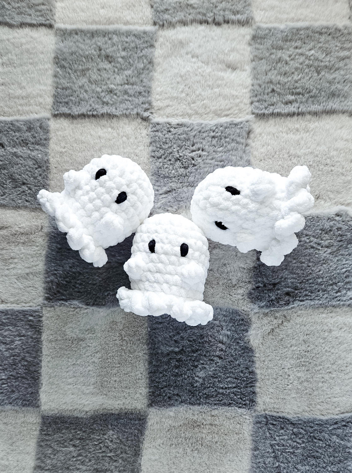 Crochet Ghost Plushie | Handmade Halloween Ghost Decor