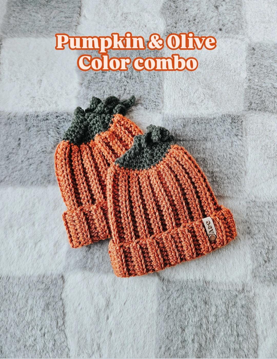 Crochet Pumpkin Hat | Handmade Fall Hat for Babies, Kids & Adults