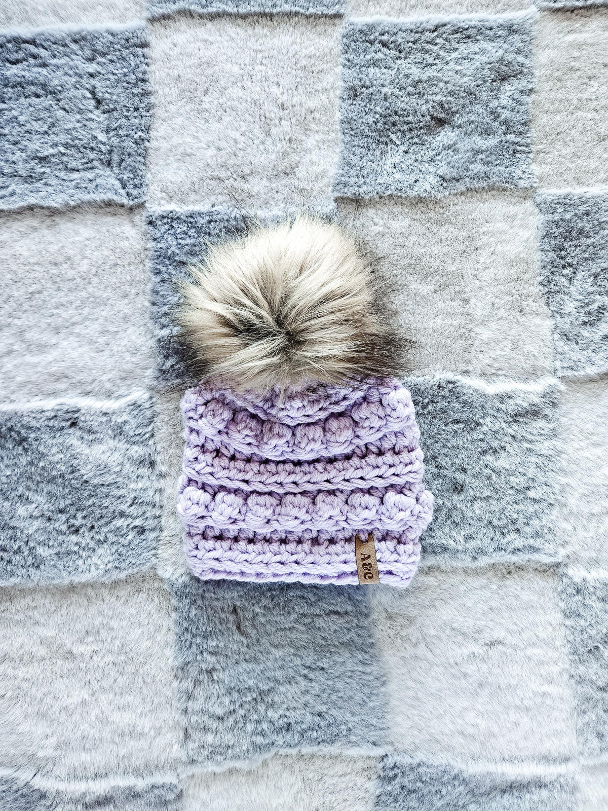 Handmade Baby Hat | Light Purple Crochet Baby Hat | 0–3 Months